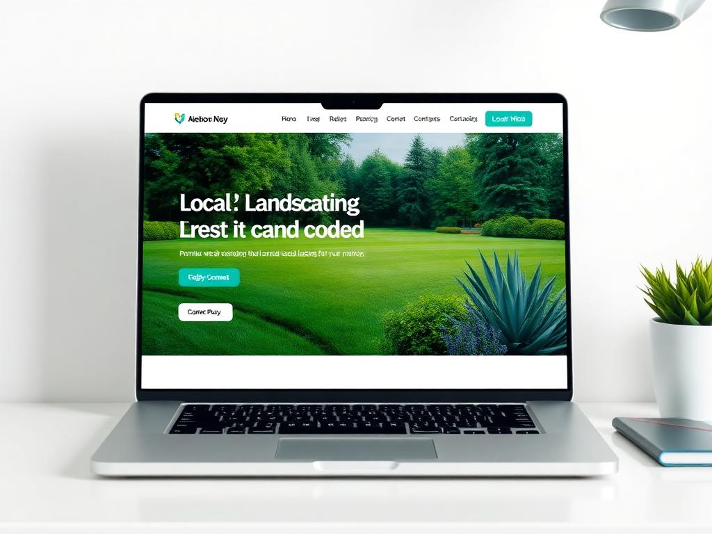 Donovan Landscaping website mockup